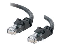 C2G Cat6 Booted Unshielded (UTP) Network Patch Cable - Patchkabel - RJ-45 (han) til RJ-45 (han) - 50 cm - UTP - CAT 6 - formet, knastfri, strenget - sort 83405