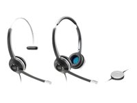 Cisco 531 Wired Single - Headset - på øret - kablet - for Cisco DX70, DX70 - MSRP, DX80, DX80 (No Radio); IP Phone 8851, 8861, 8865, 8865NR CP-HS-W-531-USBA=