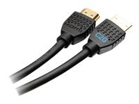 C2G 20ft 4K HDMI Cable with Ethernet - Premium Certified - High Speed 60Hz - HDMI-kabel med Ethernet - HDMI han til HDMI han - 6.07 m - afskærmet - sort - 4K support 50188