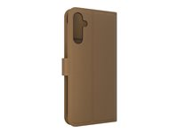 Zagg - Flipomslag til mobiltelefon - læder mønster - brun - for Samsung Galaxy S24 702314852