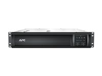 APC Smart-UPS 750VA LCD RM - UPS (rackversion) - AC 230 V - 500 Watt - 750 VA - Ethernet, RS-232, USB - output-stikforbindelser: 4 - 2U - sort - med APC UPS Network Management Card - for P/N: AR4018SPX432, AR4024SP, AR4024SPX429, AR4024SPX431, AR4024SPX432, NBWL0356A SMT750RMI2UNC