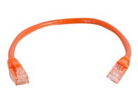 C2G Cat5e Booted Unshielded (UTP) Network Patch Cable - Patchkabel - RJ-45 (han) til RJ-45 (han) - 1 m - UTP - CAT 5e - formet, knastfri, strenget - orange 83603