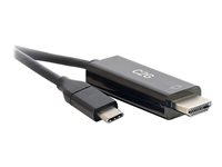 C2G 3ft USB C to HDMI Cable - USB C to HDMI Adapter Cable - 4K 60Hz - M/M - HDMI-kabel - 24 pin USB-C han til HDMI han - 91.4 cm 26888