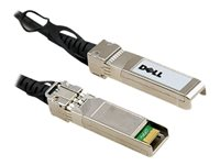 Dell 10GbE Copper Twinax Direct Attach Cable - Direkte påsætning-kabel - SFP+ (han) til SFP+ (han) - 5 m - dobbelt-axial - for Networking N1148; PowerSwitch S4112, S5212, S5232, S5296; Networking S4048, X1026, X1052 470-AAVG