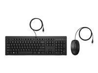 HP 225 - Sæt med mus og tastatur - USB - Pan Nordic - for HP 34; Laptop 15; Pro Mobile Thin Client mt440 G3; ZBook Firefly 14 G9; ZBook Fury 16 G9 286J4AA#UUW
