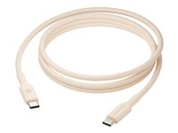 dbramante1928 re-charge - USB-kabel - 24 pin USB-C (han) til 24 pin USB-C (han) - 1.5 m - flettet kabel, USB-C Power Delivery (60 W) - beige CB20CCBE7209