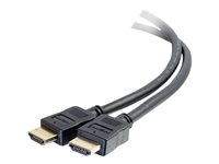 C2G 12ft 4K HDMI Cable with Ethernet - Premium Certified - High Speed 60Hz - HDMI-kabel med Ethernet - HDMI han til HDMI han - 3.66 m - afskærmet - sort - 4K support 50185