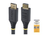 StarTech.com 2m (6.6ft) Premium Certified High Speed HDMI Cable, 4K60Hz - Premium High Speed - HDMI-kabel med Ethernet - HDMI han til HDMI han - 2 m - sort - 4K60 Hz support, passivt HDMI2-CABLE-4K60-2M
