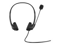 HP G2 - Headset - på øret - kablet - USB - skygge sort 428K6AA