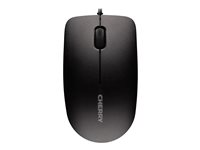 CHERRY MC 1000 - Mus - højre- og venstrehåndet - optisk - 3 knapper - kablet - USB - sort JM-0800-2