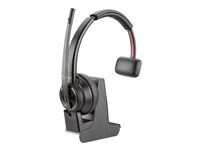 HP Poly Savi 8210 UC - Savi 8200 series - headset - på øret - DECT / Bluetooth - trådløs - aktiv støjfjerning - USB-A via Bluetooth adapter - sort - Zoom Certified, UC-certificeret 8D3E9AA#ABB