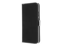 Insmat - Flipomslag til mobiltelefon - ægte læder, karton+papir+aluminiumsfolie, bomuldssyninger, polycarbonat (PC) 650-3309