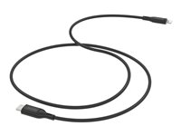 mophie essentials - Lightning-kabel - 24 pin USB-C han til Lightning han - 2 m - sort 409913776