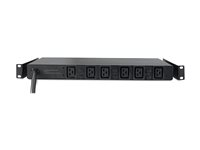 APC Basic Rack PDU - Strømfordelingsenhed (rackversion) - AC 208 V - tre faser - input: Hubbell CS8365C - output-stikforbindelser: 6 (IEC 60320 C19) - 1U - 2.4 m ledning - for P/N: SCL500RM1U, SCL500RMI1U, SMTL750RM2UCNC, SMX2KR2UX145, SMX3KR2UNCX145, SMX750CUS AP7516