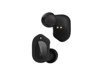 Belkin SoundForm Play - Ægte trådløse øretelefoner med mik. - i øret - Bluetooth - aktiv støjfjerning - midnat AUC005BTBK
