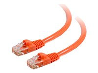 C2G Cat5e Booted Unshielded (UTP) Network Patch Cable - Patchkabel - RJ-45 (han) til RJ-45 (han) - 5 m - UTP - CAT 5e - formet, knastfri, strenget - orange 83607