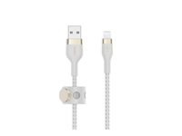 Belkin BoostCharge - Lightning-kabel - USB han til Lightning han - 3 m - hvid CAA010BT3MWH