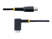 StarTech.com 6ft (2m) USB C Charging Cable Right Angle, 60W PD 3A, Heavy Duty Fast Charge USB-C Cable, USB 2.0 Type-C, Durable and Rugged Aramid Fiber, S20/iPad/Pixel - High Quality USB Charging Cord (R2CCR-2M-USB-CABLE) - USB-kabel - 24 pin USB-C (han) lige til 24 pin USB-C (han) højrevinklet - USB 2.0 - 3 A - 2 m - USB Power Delivery (60W) - sort R2CCR-2M-USB-CABLE
