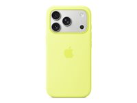 Apple - Bagsidecover til mobiltelefon - MagSafe-kompatibilitet - silicone - neongul - for iPhone 17 Pro MGFF4ZM/A