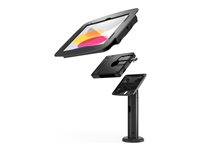 Compulocks iPad 10th Space Enclosure Tilting Stand 8" Plus Hub Black - Monteringssæt (stativ, indelukke) - vippe- og drejelig - for tablet - sort - skærmstørrelse: 10.9" - overflademonterbar - for Apple 10.9-inch iPad Wi-Fi, Wi-Fi + Cellular TCDP01209IPDSBH01