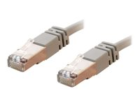 C2G Cat5e Booted Shielded (STP) Network Patch Cable - Patchkabel - RJ-45 (han) til RJ-45 (han) - 4 m - STP - CAT 5e - formet - grå 83753