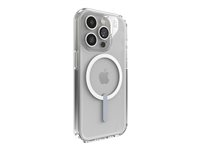 Zagg Crystal Palace - Bagsidecover til mobiltelefon - MagSafe-kompatibilitet - klart klik - for Apple iPhone 15 Pro 702312618