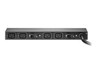 APC Basic Rack PDU AP6032A - Strømfordelingsenhed (rackversion) - AC 200-240 V - input: IEC 60309 32A - output-stikforbindelser: 4 (IEC 60320 C19 16A) - 3.65 m ledning - for P/N: AR3103SP, AR3106SP, SRT1000RMXLI, SRT1000RMXLI-NC, SRT10RMXLIX806, SRT5KRMXLW-TW AP6032A