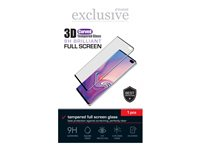 Insmat Exclusive - Skærmbeskytter for mobiltelefon - fuld skærm - 3D - glas - rammefarve sort - for Motorola Edge 60 Pro 861-1635