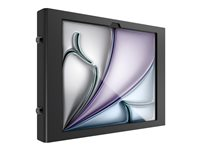Compulocks iPad Air M2 & M3 13", Apex Secured Enclosure Wall Mount - Black - Indelukke - for tablet - glasmontering, plads - låsbar - højglansaluminium - sort - skærmstørrelse: 13" - monteringsgrænseflade: 100 x 100 mm - vægmonterbar - for Apple 13-inch iPad Air (M2) 13APXB