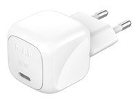 Belkin BoostCharge - Strømforsyningsadapter - kompakt - 30 Watt - Power Delivery 3.1 (USB-C) WCA008KQWH