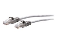 C2G 20ft (6.1m) Cat6a Snagless Unshielded (UTP) Slim Ethernet Network Patch Cable - Gray - Patchkabel - RJ-45 (han) til RJ-45 (han) - 6.1 m - 4.8 mm - UTP - CAT 6a - knastfri, formet - grå C2G30123
