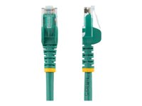 StarTech.com 15m CAT6 Ethernet Cable, 10 Gigabit Snagless RJ45 650MHz 100W PoE Patch Cord, CAT 6 10GbE UTP Network Cable w/Strain Relief, Green, Fluke Tested/Wiring is UL Certified/TIA - Category 6 - 24AWG (N6PATC15MGN) - Patchkabel - RJ-45 (han) til RJ-45 (han) - 15 m - UTP - CAT 6 - formet, knastfri - grøn N6PATC15MGN