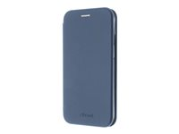 Insmat Exclusive Folio Case - Flipomslag til mobiltelefon - polyurethan, termoplastisk polyuretan (TPU), pap+papir - elektrisk blå - for Apple iPhone 14 650-3104