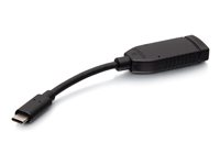 C2G USB C to HDMI Adapter - USB C to HDMI Dongle - 4K 60Hz - M/M - Videoadapter - 24 pin USB-C han til HDMI hun - 16.4 cm - sort - 4K60 Hz support C2G30035