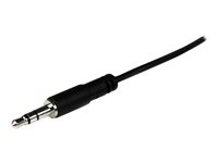 StarTech.com 2m Slim 3.5mm Stereo Extension Audio Cable - Male / Female - Headphone Audio Extension Cable Cord - 2x Mini Jack 3.5mm - 2 m (MU2MMFS) - Forlængerkabel til audio - mini-phone stereo 3.5 mm hun til mini-phone stereo 3.5 mm han - 2 m - sort MU2MMFS