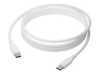dbramante1928 re-charge - USB-kabel - 24 pin USB-C (han) til 24 pin USB-C (han) - USB 2.0 - 2.5 m - flettet kabel, USB Power Delivery (100 W), op til 480 Mbps CB25CCWH7091