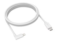 Compulocks 6FT USB-C Male to 90 Degree Lightning Charging Cable Right Angle - Lightning-kabel - USB-C han lige til Lightning han højrevinklet - 1.83 m - hvid - for Compulocks iPad 10, Space 360, Space AV Capsule iPad 10, Space Swing Arm iPad 10 6FTC90DLT01