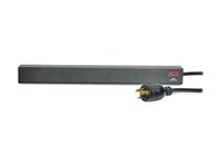 APC Basic Rack-Mount PDU - Strømfordelingsenhed (rackversion) - AC 208 V - input: NEMA L6-20 - output-stikforbindelser: 12 (power IEC 60320 C13) - 1U - 19" - 3.66 m ledning - Canada, USA - sort - for P/N: SMTL1000RMI2UC, SMX1000C, SMX1500RM2UC, SMX1500RM2UCNC, SMX750C, SMX750CNC AP9566