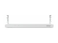 StarTech.com Under Desk Cable Management Tray, Clamp-on Installation - Kabelstyringsplade - monterbar under skrivebord - hvid - 120 cm CALW-DESK-CABLE-TRAY