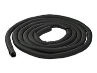 StarTech.com 15' (4.6m) Cable Management Sleeve, Flexible Coiled Cable Wrap, 1-1.5" diameter Expandable Sleeve, Polyester Cord Manager/Protector/Concealer, Black Trimmable Cable Organizer - Cable & Wire Hider (WKSTNCM2) - Kabelbinder - sort - 4.6 m WKSTNCM2