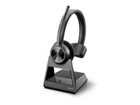 HP Poly Savi 7310 - Savi 7300 series - headset - på øret - DECT - trådløs - USB-A via DECT adapter - sort - UC-certificeret, Certified for Microsoft Teams 8L575AA#ABB