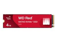 WD Red SN700 - SSD - 4 TB - intern - M.2 2280 - PCIe 3.0 x4 (NVMe) 79700-T00401WD02-RS