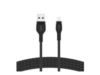 Belkin BoostCharge - Lightning-kabel - USB han til Lightning han - 2 m - sort CAA010BT2MBK