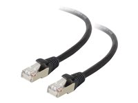 C2G Cat5e Booted Shielded (STP) Network Patch Cable - Patchkabel - RJ-45 (han) til RJ-45 (han) - 4 m - STP - CAT 5e - formet - sort 83853