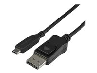 StarTech.com 3.3ft/1m USB C to DisplayPort 1.4 Cable, 4K/5K/8K USB Type-C to DP 1.4 Alt Mode Video Adapter Converter, HBR3/HDR/DSC, 8K 60Hz DP 1.4 Monitor Cable for USB-C and Thunderbolt 3 - USB-C to DP 8K Cable (CDP2DP141MB) - Ekstern videoadapter - USB-C - DisplayPort - sort - for P/N: TB4CDOCK CDP2DP141MB