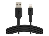 Belkin BoostCharge - Lightning-kabel - Lightning han til USB han - 3 m - sort CAA001BT3MBK