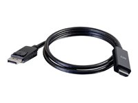 C2G 1.8m DisplayPort Male to HD Male Active Adapter Cable - 4K 60Hz - Adapterkabel - DisplayPort han til HDMI han - 1.8 m - sort - aktiv, 4K support 80694