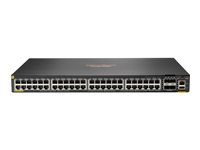 HPE Aruba Networking CX 6200F 48G Class 4 PoE 4SFP 370W Switch - Switch - Max. Stacking Distance 10 km - L3 - Administreret - 48 x 10/100/1000 (PoE+) + 4 x 100/1000 SFP - front og side til ryg - monterbar på stativ - PoE+ (370 W) S0M84A#ABB
