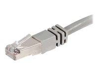 C2G Cat5e Booted Shielded (STP) Network Patch Cable - Patchkabel - RJ-45 (han) til RJ-45 (han) - 4 m - STP - CAT 5e - formet - grå 83753