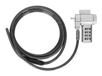 Targus DEFCON Ultimate - Sikkerhedskabelslås - universelt serialiseret - sølv - 2 m ASP96GLX-S